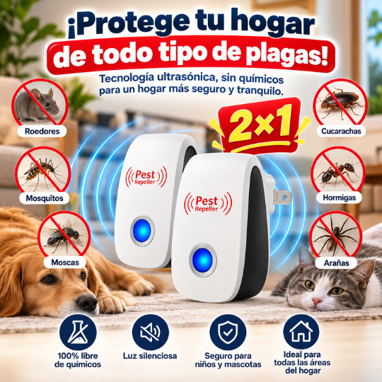 UltraShield™ | Repelente Ultrasónico de Plagas para el Hogar
