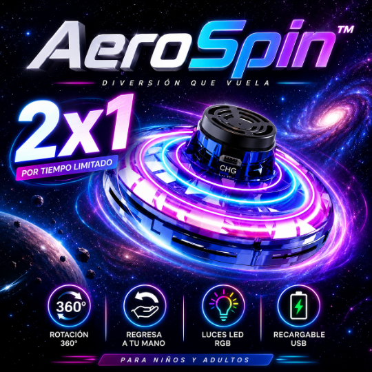 AeroSpin™ | Spinner Volador Recargable USB