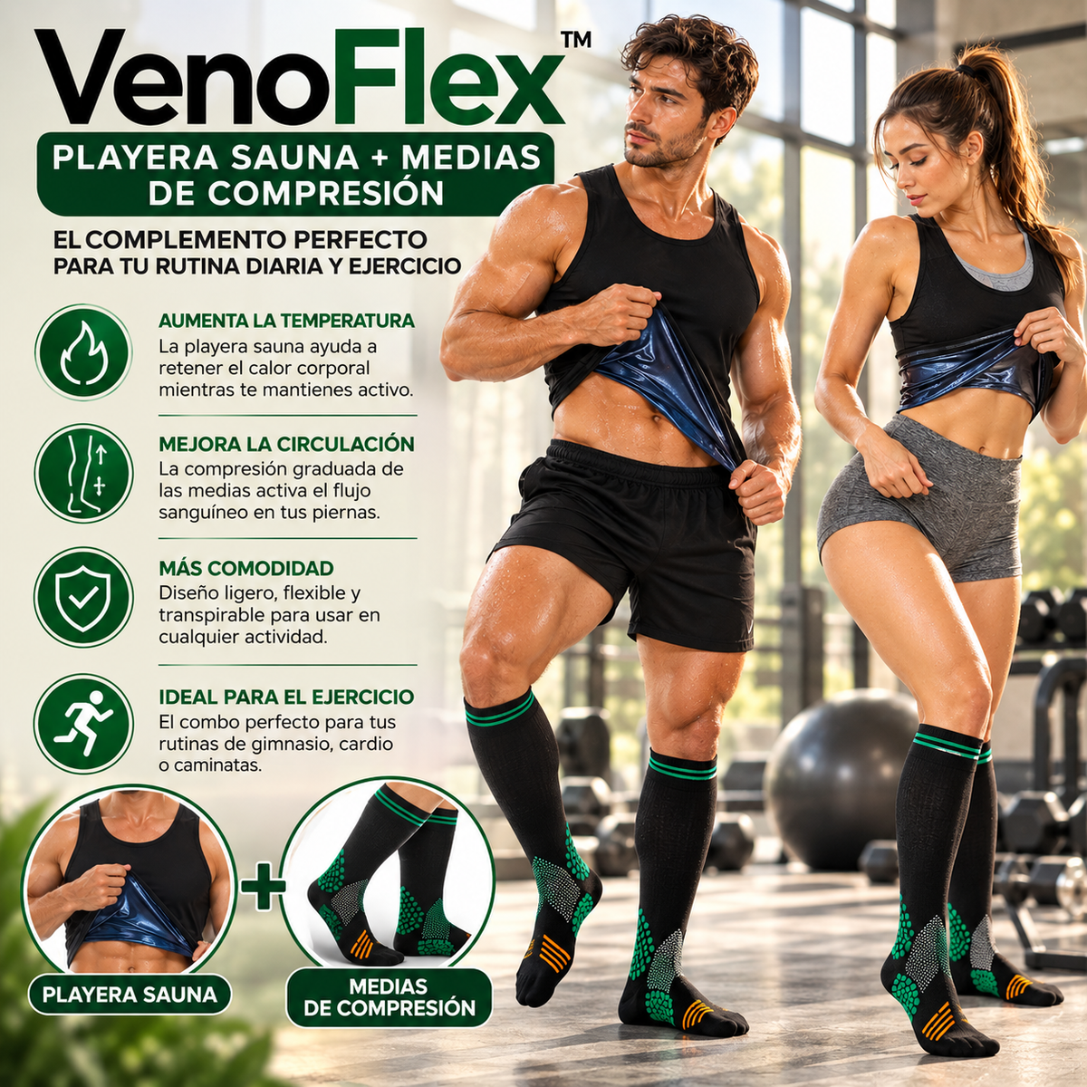 VenoFlex™ | Más Soporte, Comodidad y Rendimiento en Cada Entrenamiento